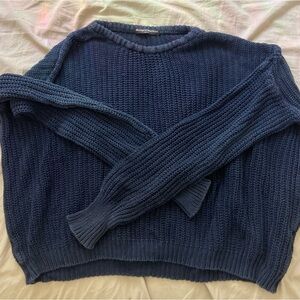 brandy melville blue knit sweater